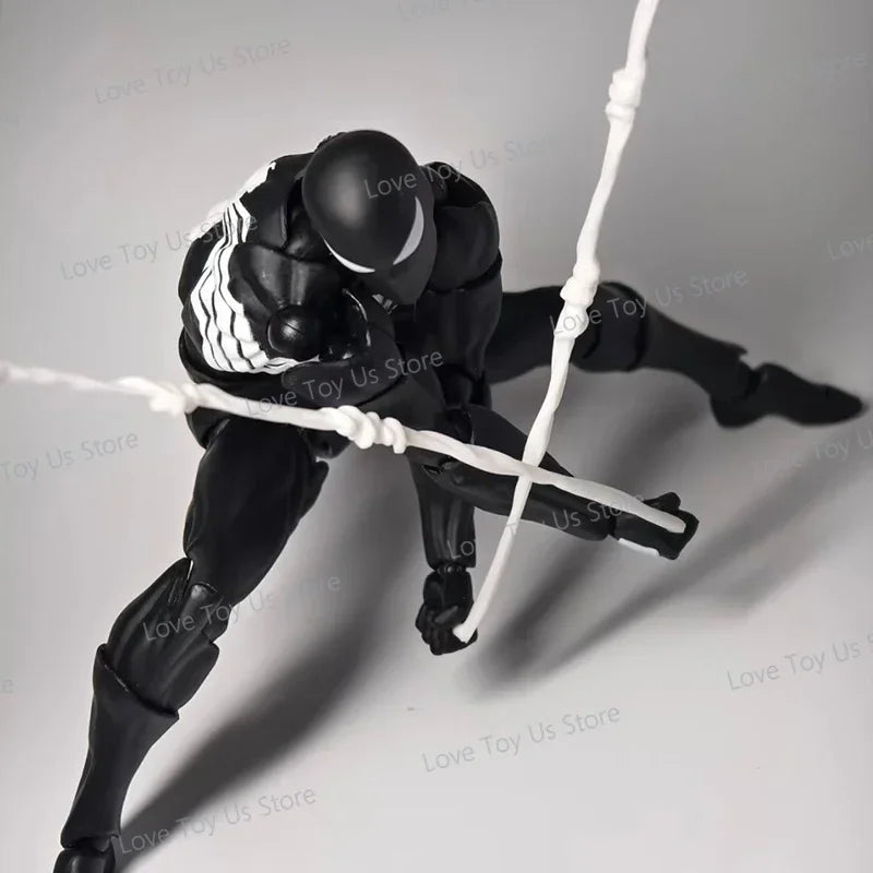 Mess Toys Spider-Man Symbiote Black Suit – Neighbor & Scarlet Spider Anime Action Figure – In Stock Gift Toy
