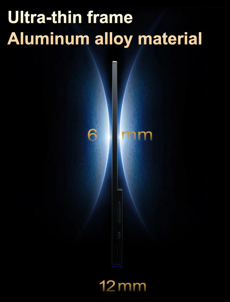VCHANCE 15.6'' 4K OLED Portable Monitor Touchscreen 16:10 100%DCI-P3 Office Display for Mini PC Laptop Phone XBox Switch Macbook