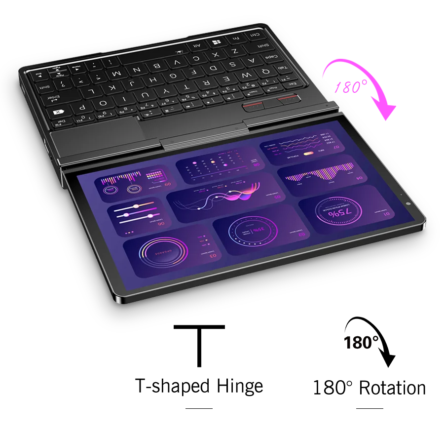 2025 NEW Original GPD Pocket 4 Laptop AMD AI 9 HX 370 32GB DDR5 2TB NVMe 8.8-inch Mini Portable Gaming Notebook Office Study PC