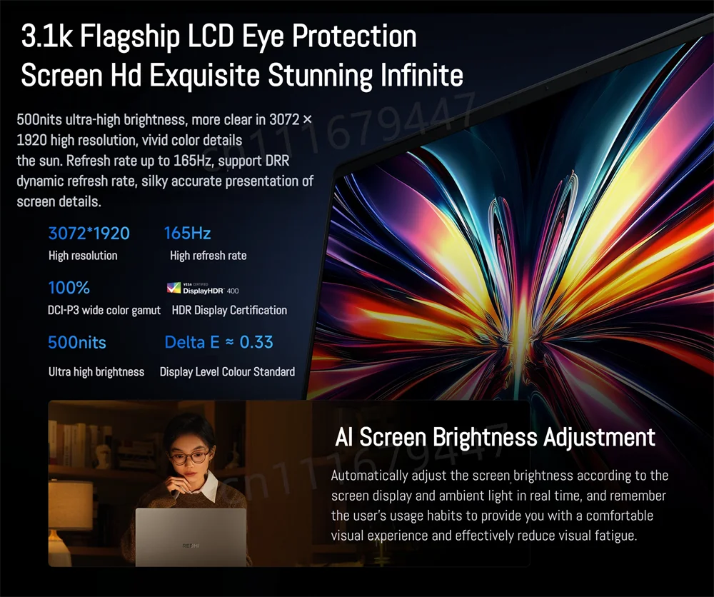 2025 New Xiaomi REDMI Book Pro 16 Laptop Ultra5-225H Ultra7-255H/32GB/1TB 2.5K/3.1K/120Hz Notebook