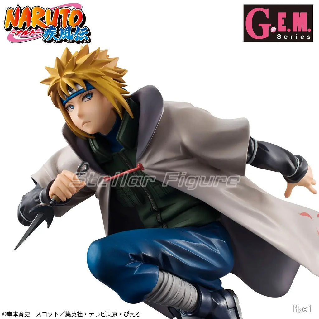 【SF】In Stock MegaHouse GEM Series NARUTO Shippuden Namikaze Minato 1/8 Scale Figures Gift Model Collection