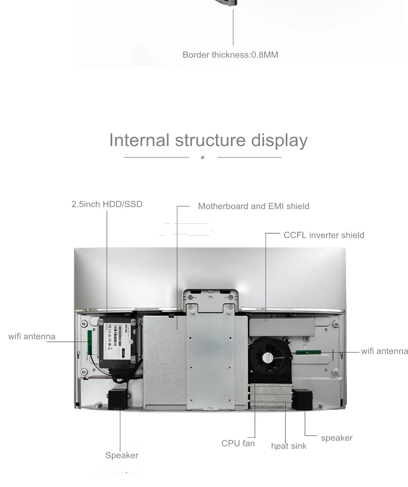 factory price 24 inch core i3 i5 i7 i9 CPU generation gaming pc full setup all in one computadora all-in-one computers with OEM