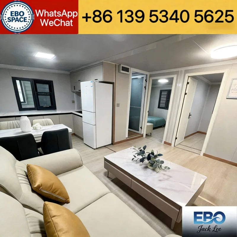 Ready Made Luxury Villa Prefabricated 20Ft 40Ft Expandable Container House 2 3 4 5 Bedrooms Prefab Portable Mobile Tiny Home