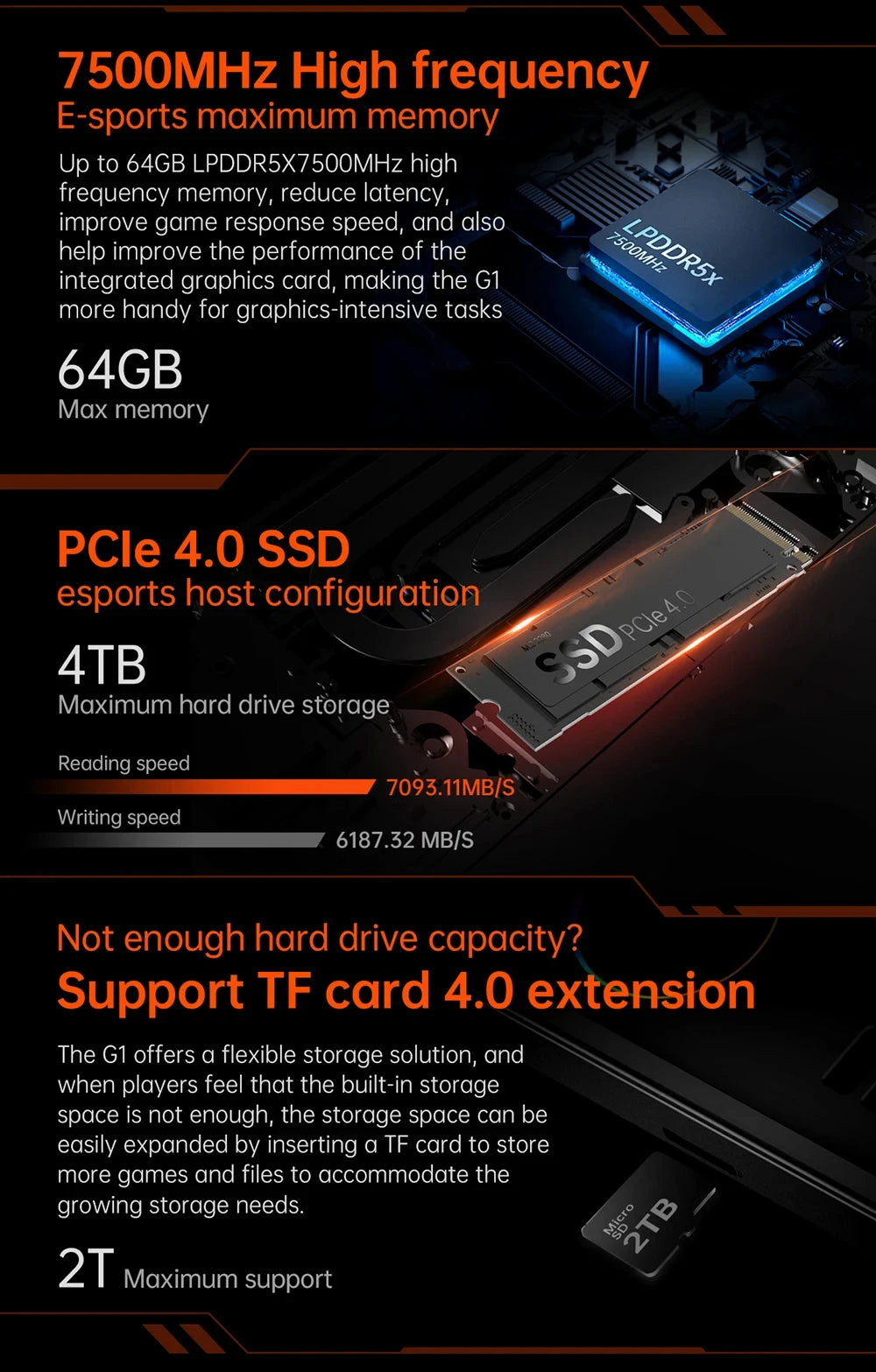 OneXPlayer G1 8.8" AMD Ryzen AI 9 HX 370 Handheld Gaming Console 2-in-1 Laptop Portable UMPC with Magnetic Keyboard