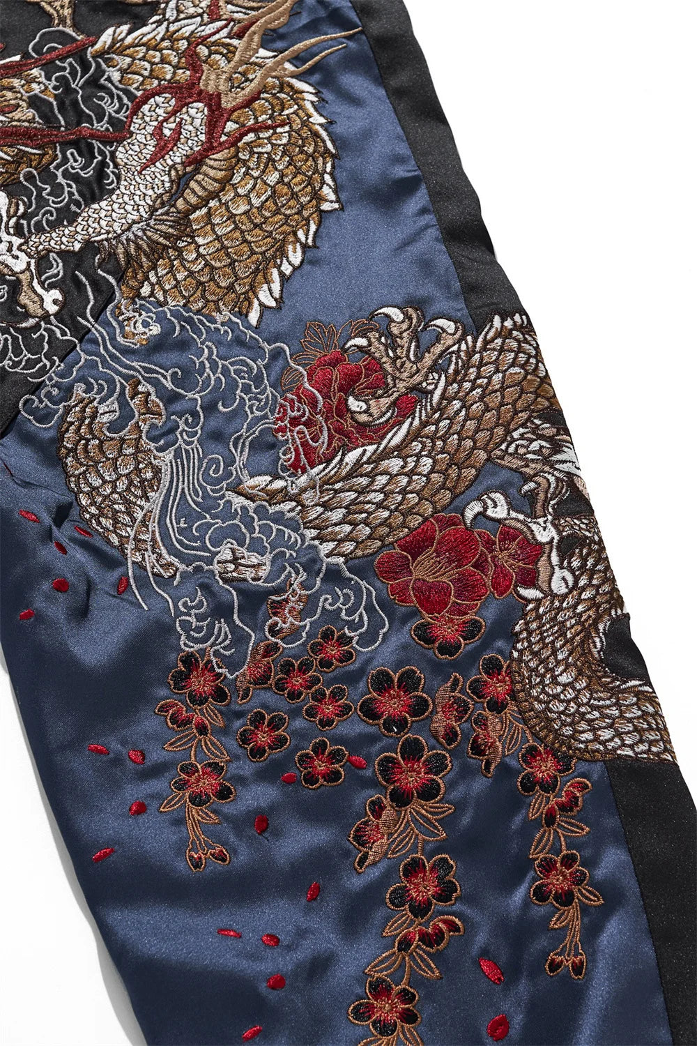 Versatile Japanese Yokosuka Jacket with Dragon Embroidery - Reversible, High-Quality Streetwear for Urban Fashion Enthusiasts