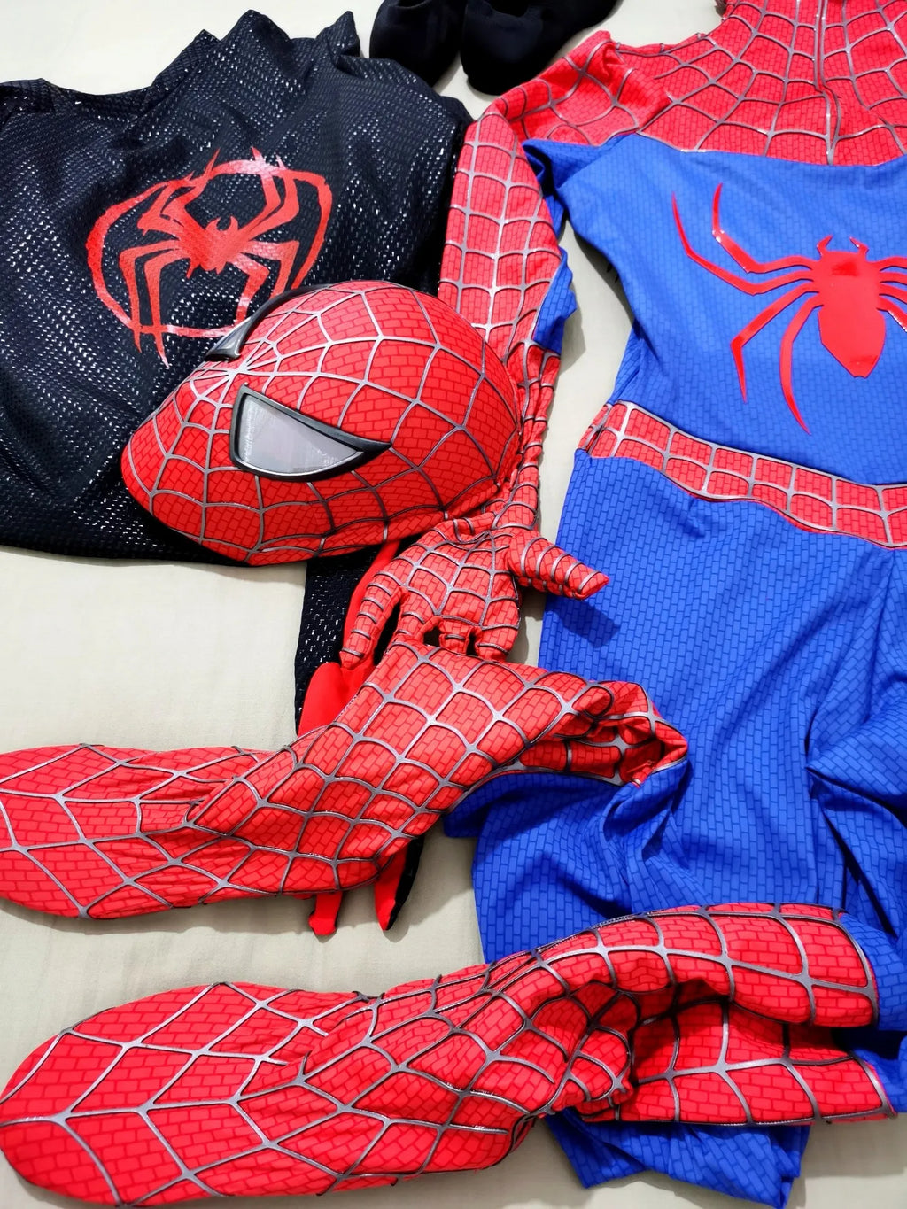 Classic Tobey Spider-Man Costume 1:1 Wearable 3D Toby Spider-Man Jumpsuit with Mask Webs Handmade Cosplay Suit for Coser Gift