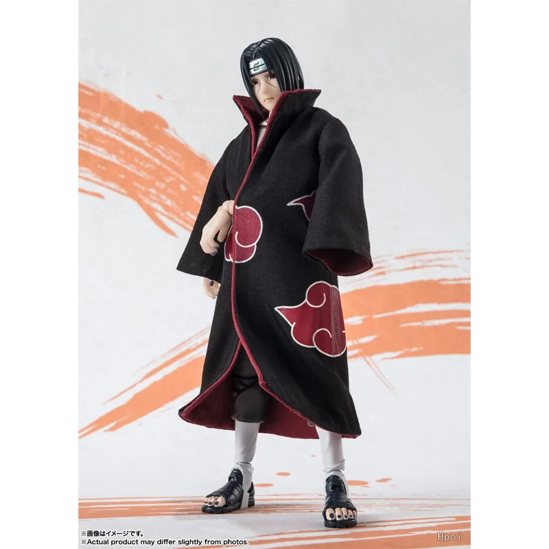 Bandai Original Genuine Figure Naruto Model Kit SHF Uchiha Itachi NarutoP99 Collection Action Figure Model for Kids Toys Gifts