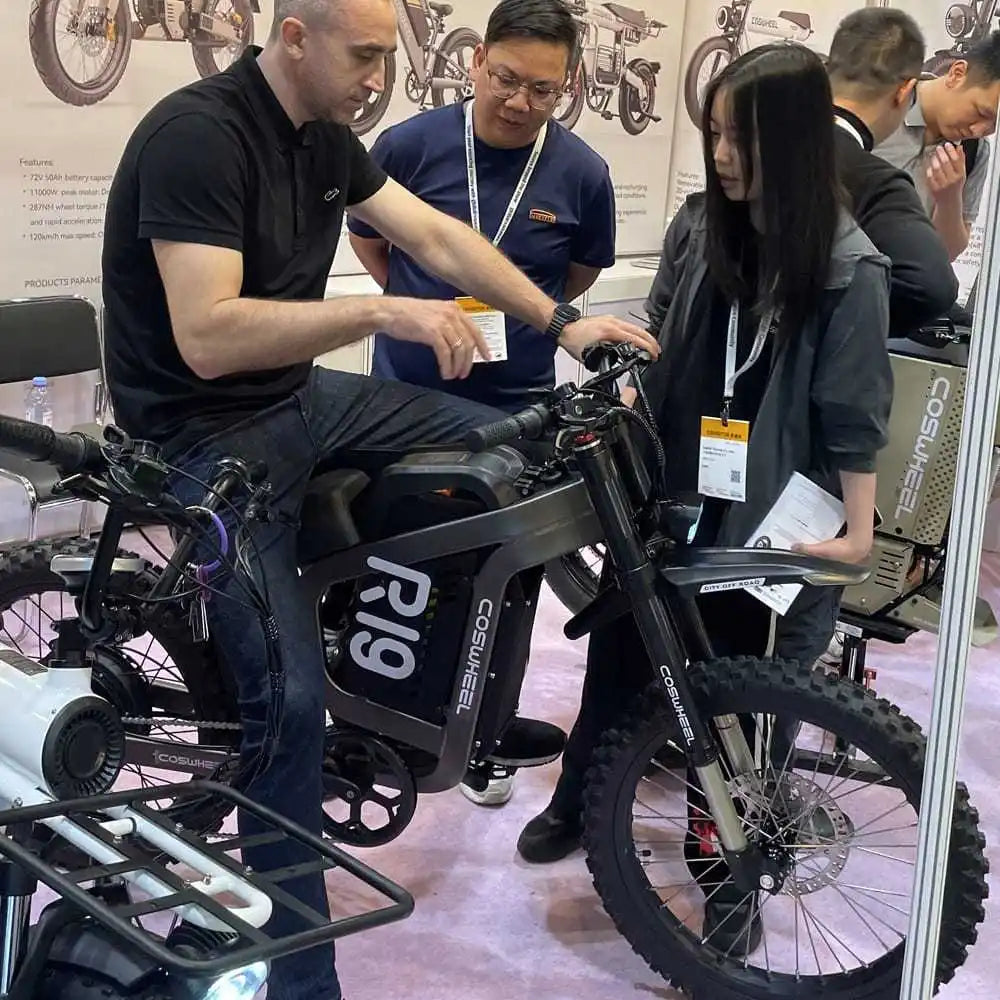 Coswheel R19 Electric Bike 6000W Motorcycles 72V 40AH Battery Dirt Mountain Bike Lightweight Off-Road EBike For Adult