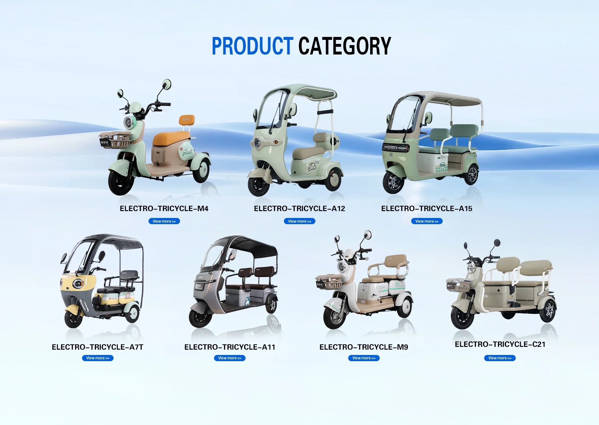 Urban Commuting Adult Electric Tricycle Green Energy Environmentally Friendly Thickened Frame for Short Trips Open Body Type