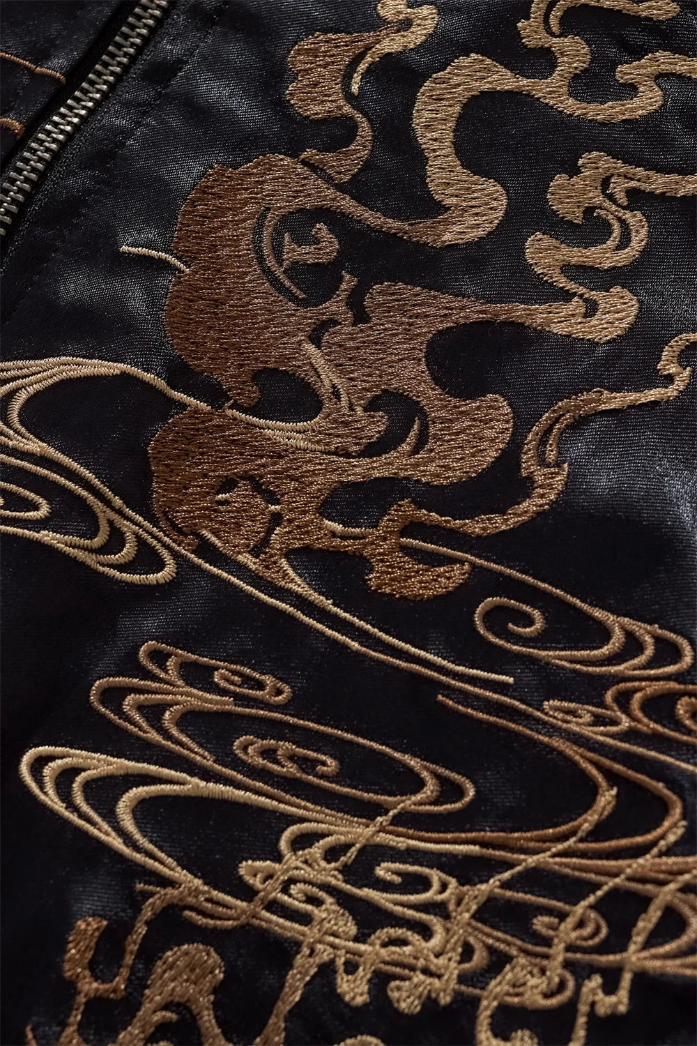 High Quality Fashion Anime Fox Embroidered Zipper Jacket Autumn Streetwear Hip Hop Men's Harajuku Japanese Baseball Coat