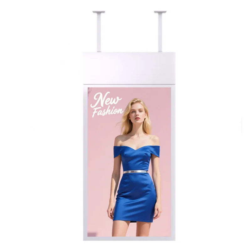 Double Sided Hanging LCD Advertising Display Floor Stand Mounted Digital Signage 49 Inch Mini-LED Backlight 120Hz IPS Panel
