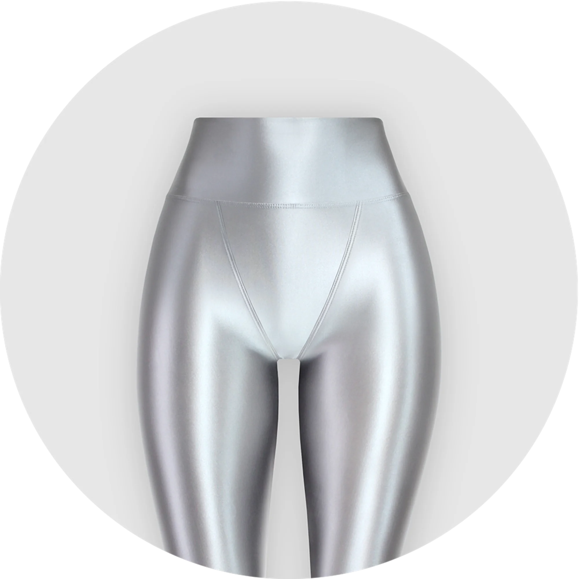 XClocKNYoung satin glossy V-crotch opaque pantyhose shiny wet color tight Leggings high Yoga  glossy pants