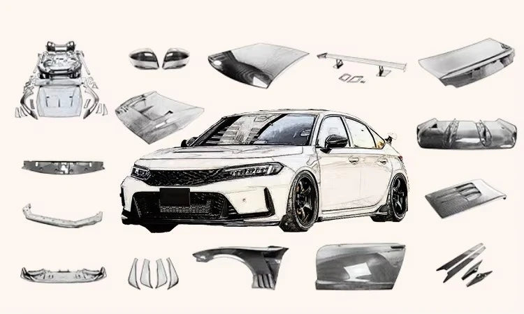 For  G70 IK 21-24 Facelift Carbon Fiber Front Vented Fender Pair EPA Compliant