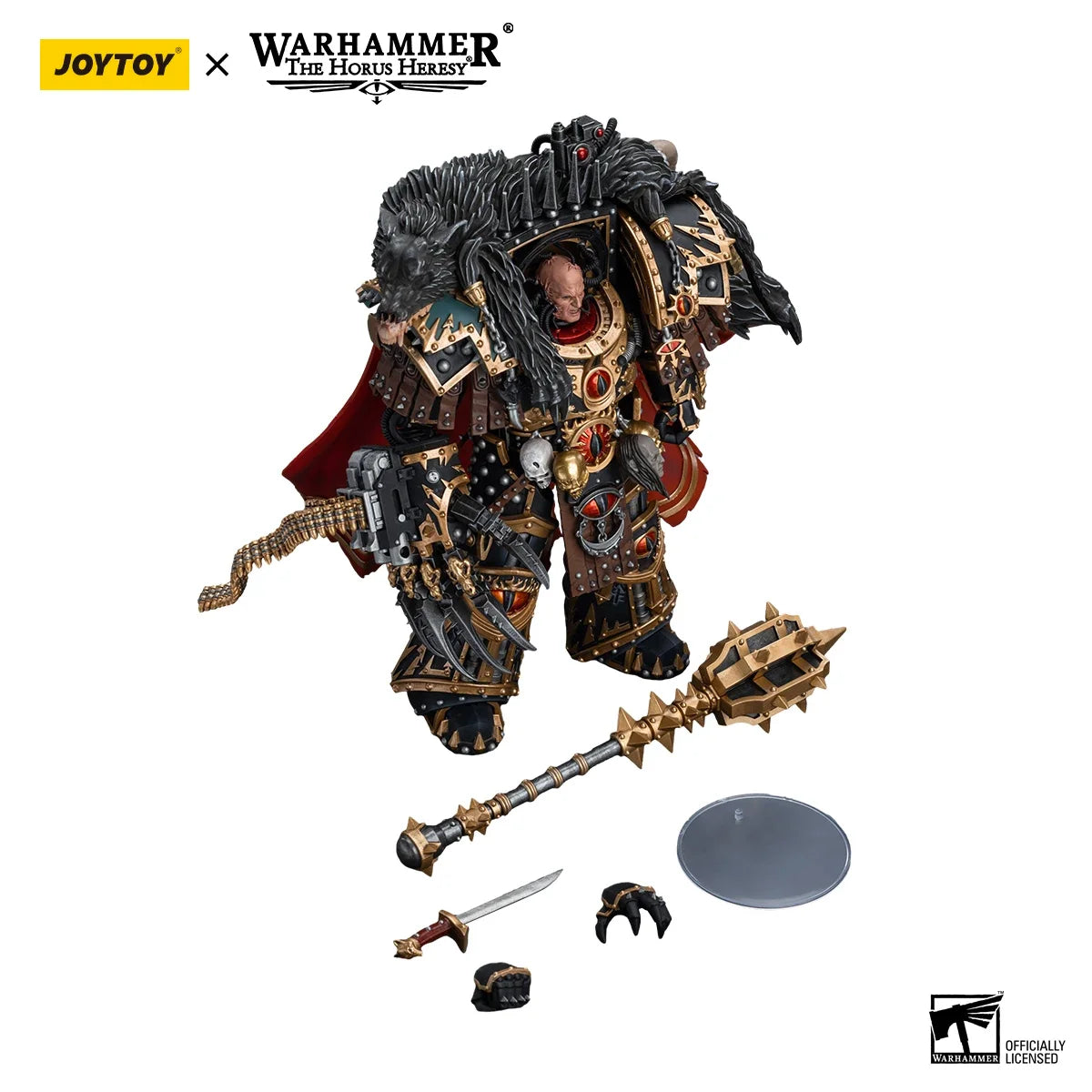 JOYTOY Warhammer 40k 1/18 Action Figures 20.2cm Sons of Horus Warmaster Horus Primarch of the XVIth Legion Collectible Toys Gift
