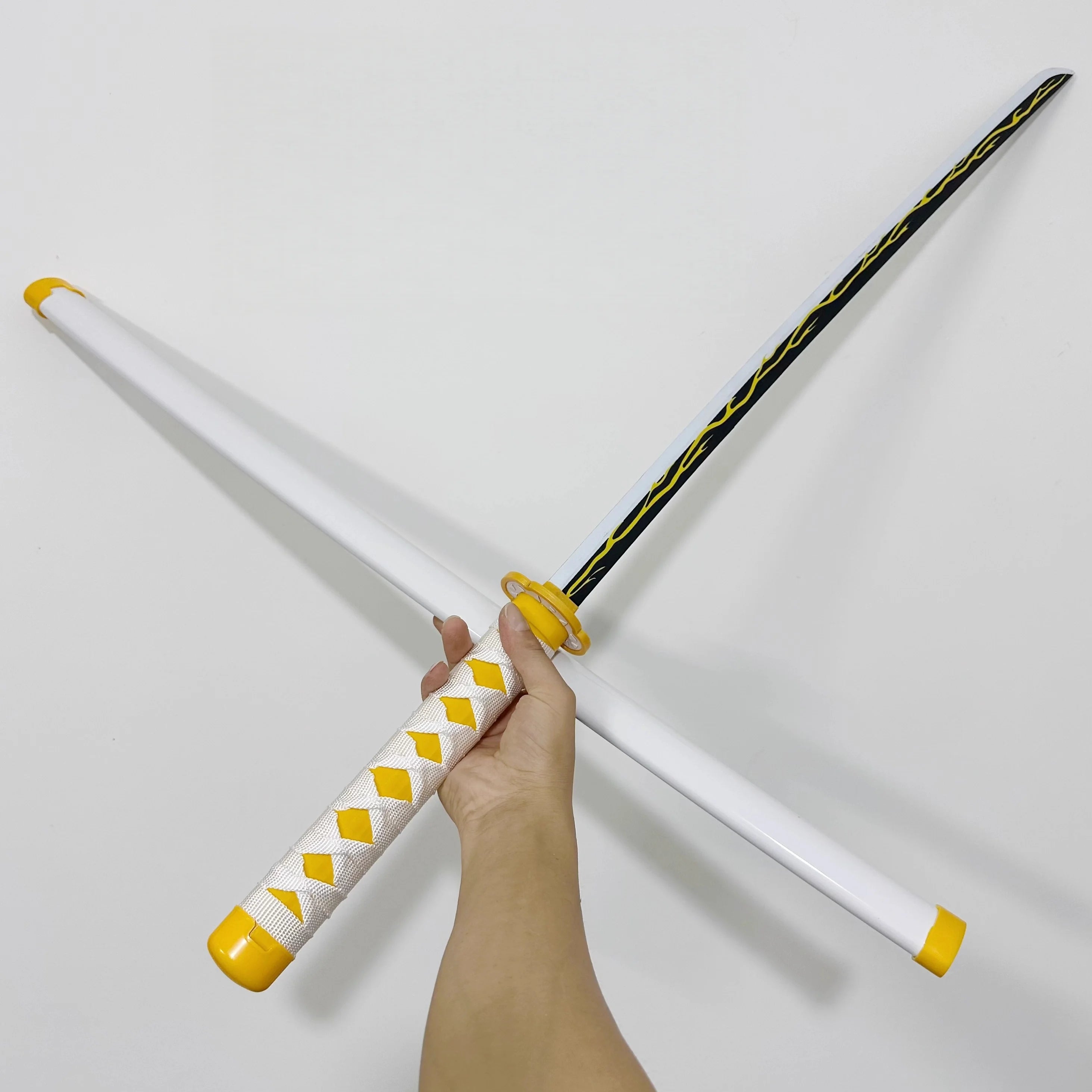 40inch Bamboo Katana Anime Cosplay Costume Prop Large Safe Ninja Knife Blade Real Size Japanese Original Samurai Sword Toy Gift