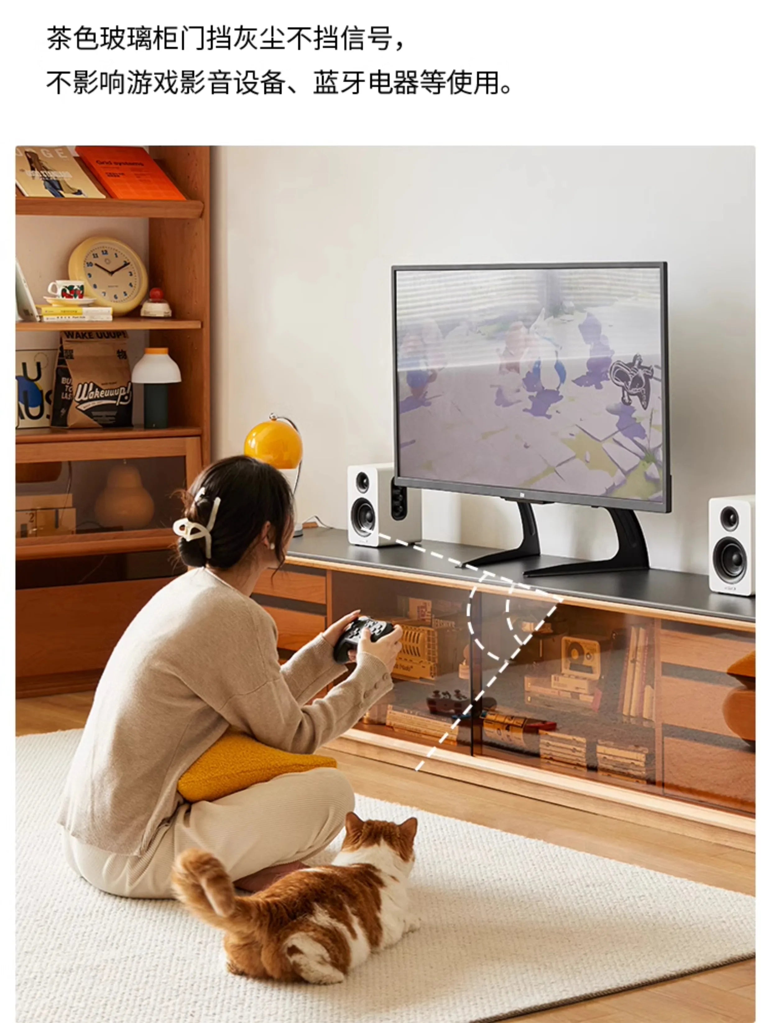E136  Storage Universal Tv Stand Modern Nordic Organizer Luxury Modern Tv Cabinet Living Room Led Mueble Para Televisor Furnitur