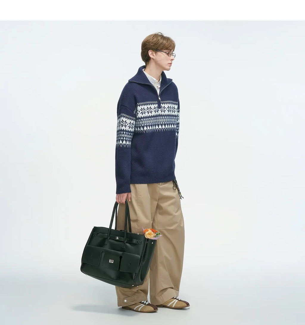 Fur Collar Pullovers Anime Mens Plaid Checkered Pattern Traditional Classic Autumn Winter Business Office School Preppy Style OL