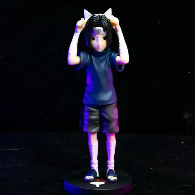 15cm Naruto Anime Figure Akatsuki Member Childhood Uchiha Itachi Action Figures PVC Model Doll Collection Kids Toy Gifts
