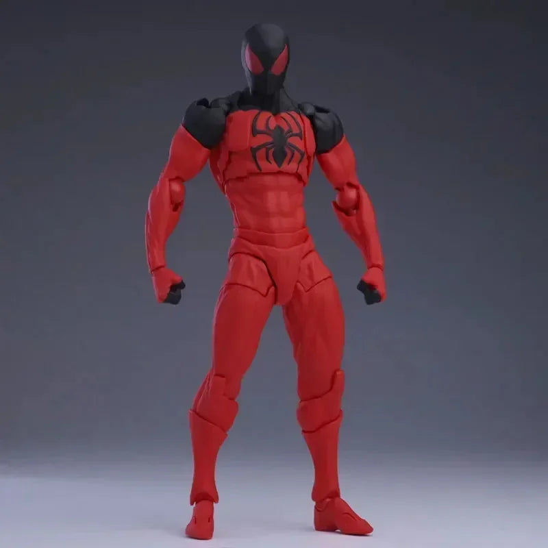 Original Mess Toys Spider Man Symbiote Spiderman Messtoys Black Suit Neighbor Scarlet Spider Anime Action Figure Gifts Toys