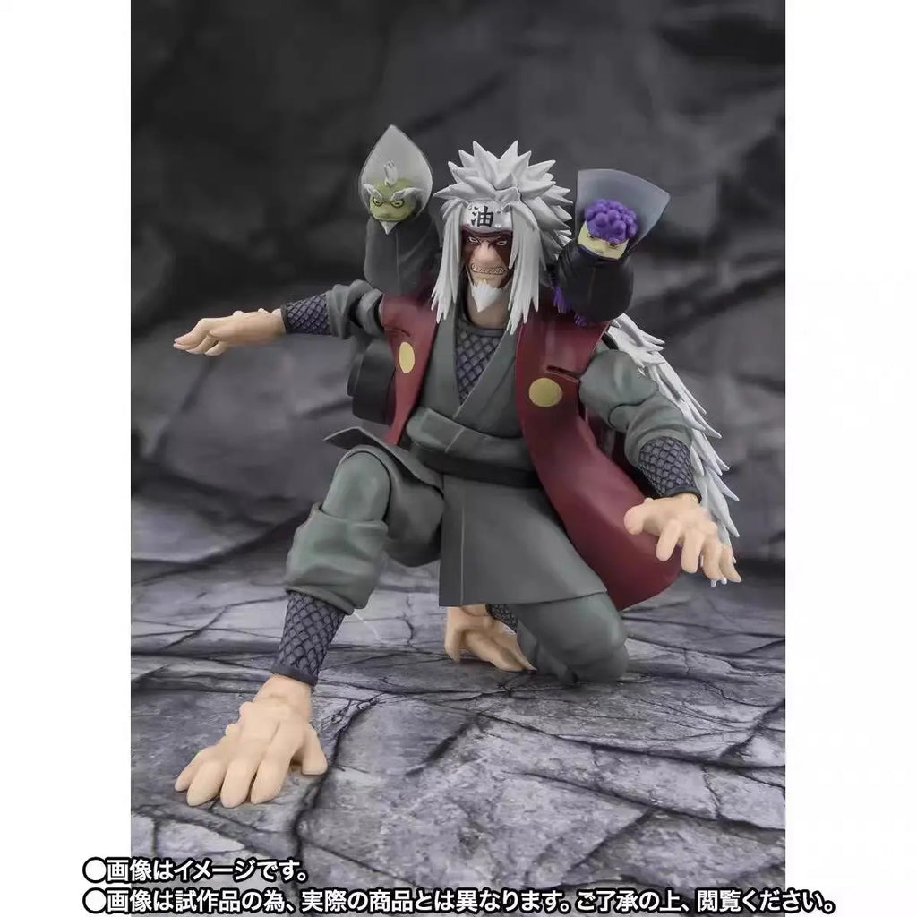 Bandai Original S.H.Figuarts Naruto Anime Figure Jiraiya Hinata Hyuga Tsunade Action Figure Toys for Boys Girls Gift Model