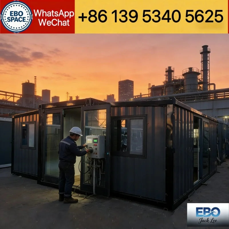 EBO Expandable Container House, Foldable Prefabricated House, Portable Modular House with Bathroom and Kitchen, Multipurpose