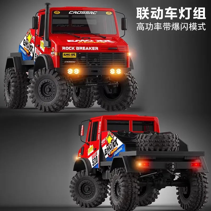 In Stock Emo Xx 1/6 Rc Electric Remote Control Climbing Truck Rock Breaker Off Road Vehicle With Led Strobe Lights For Hobbyists