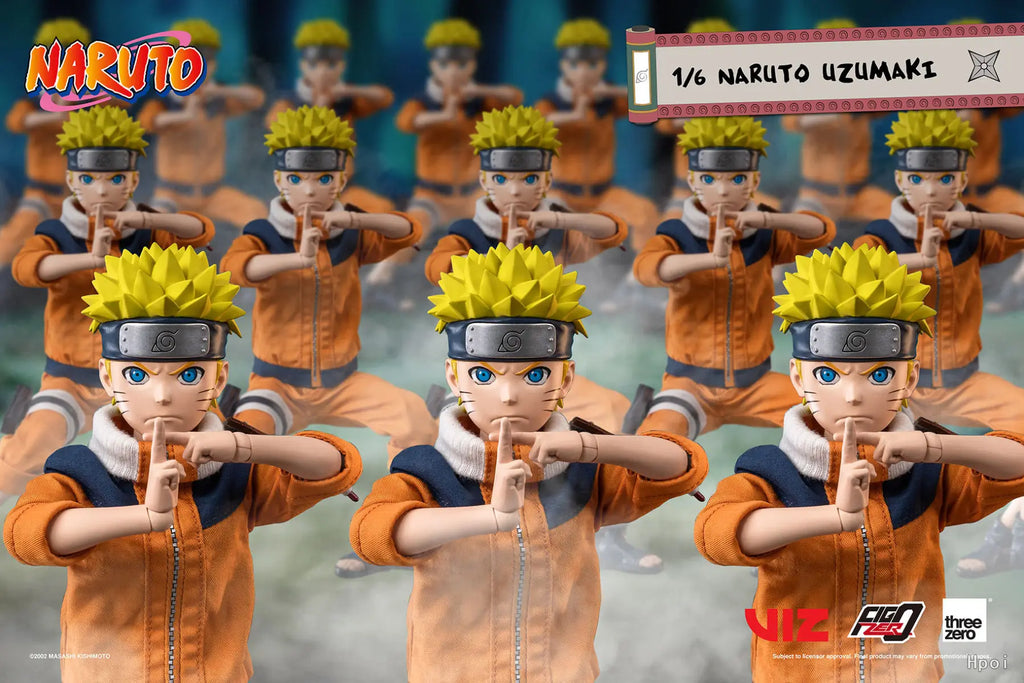 Threezero Genuine FigZero Series Naruto Uzumaki Kakashi Hatake Uchiha Sasuke Japanese Anime 1/6 Scale Action Figures Model Toys
