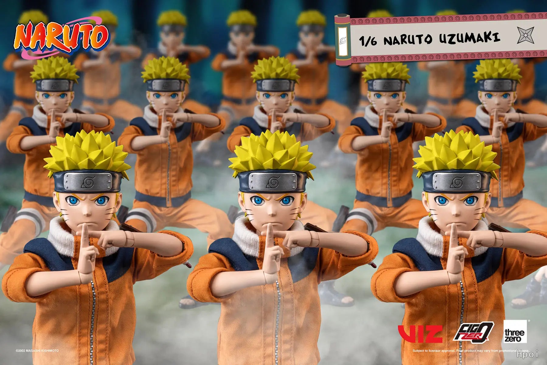 Threezero Genuine FigZero Series Naruto Uzumaki Kakashi Hatake Uchiha Sasuke Japanese Anime 1/6 Scale Action Figures Model Toys