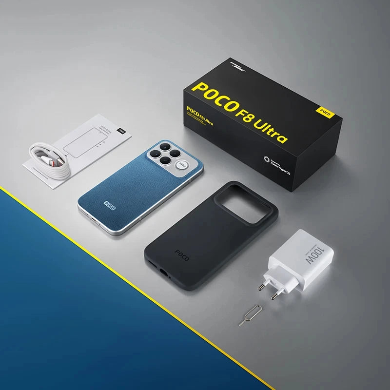 Global Version POCO F8 Ultra Smartphone Snapdragon 8 Elite Gen 5 6500mAh Battery 100W HyperCharging 50MP 6.9" 120Hz Display NFC