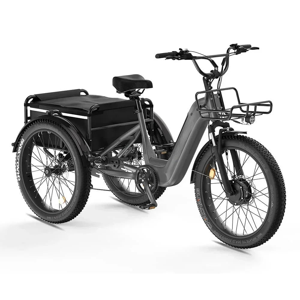 Adult 3-Wheel Electric Cargo Bicycle 500W Motor 48V15AH Battery 40km/h 24 Inch Tire Delivery E-Bike for Transport And Cargo