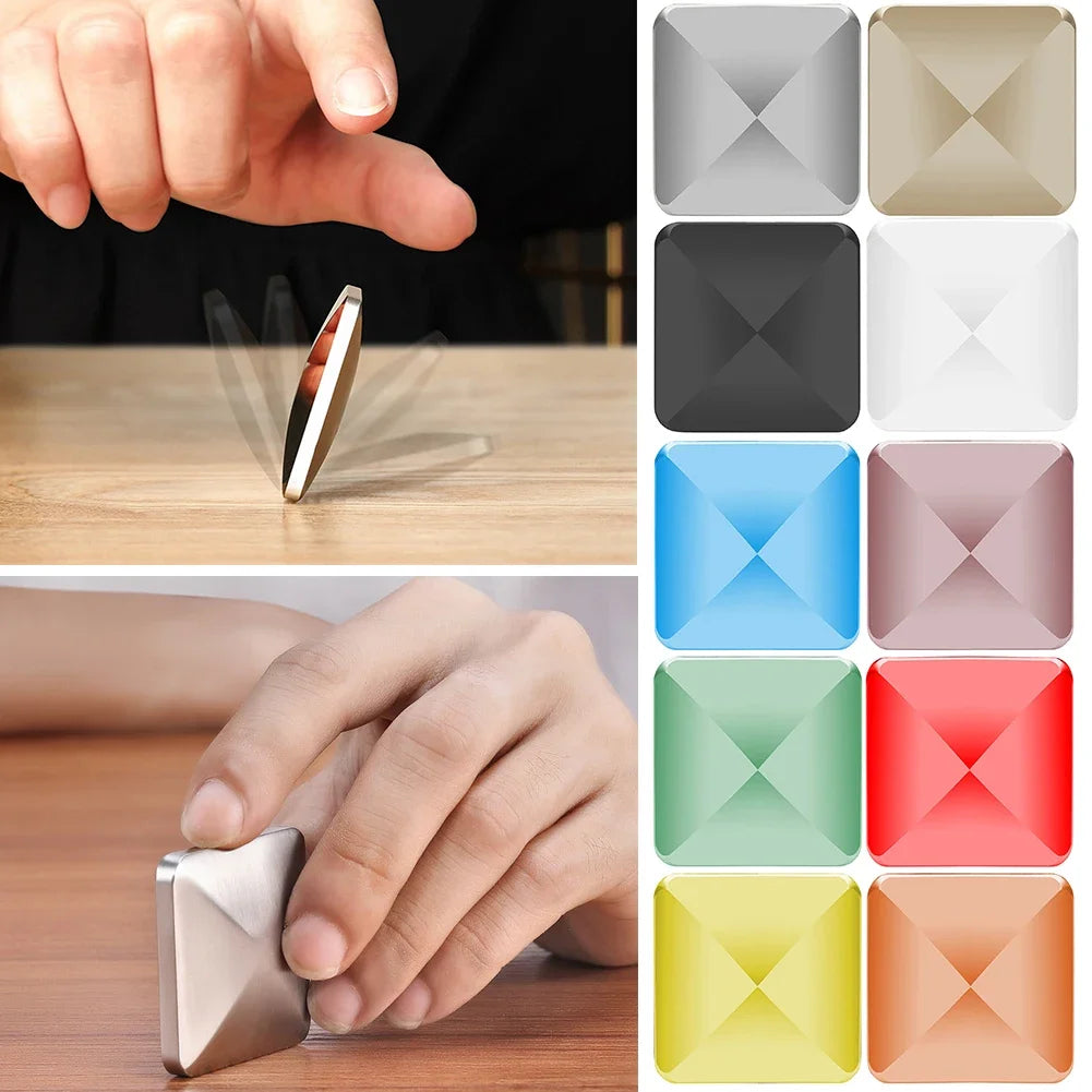 Kids Adult Desk Toy Kinetic Flip Rotating Pocket Fidget Spinner Anti Stress Toys