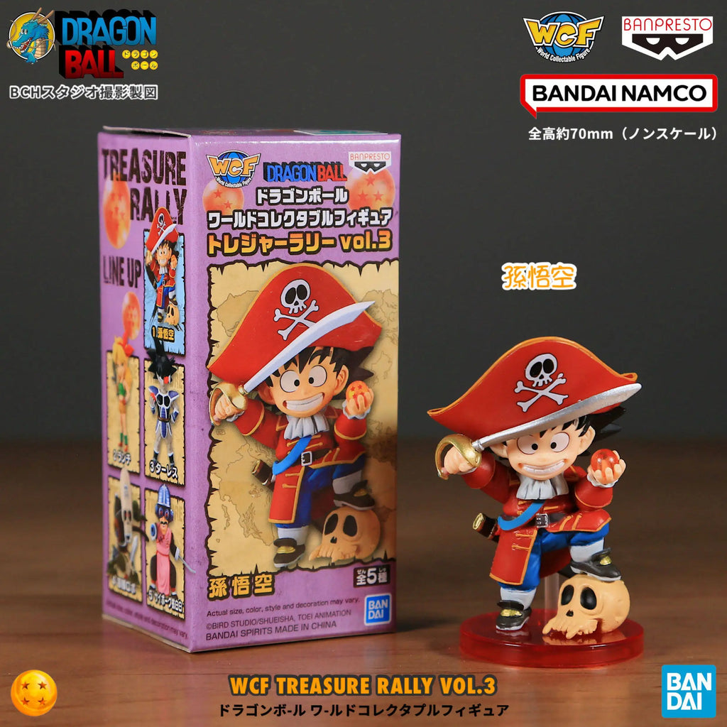 Pre-Order Bandai Dragon Ball Z WCF Treasure Collection Vol.3 Son Goku Bulma Tao Pai Pai Figure Set （10-day shipping）