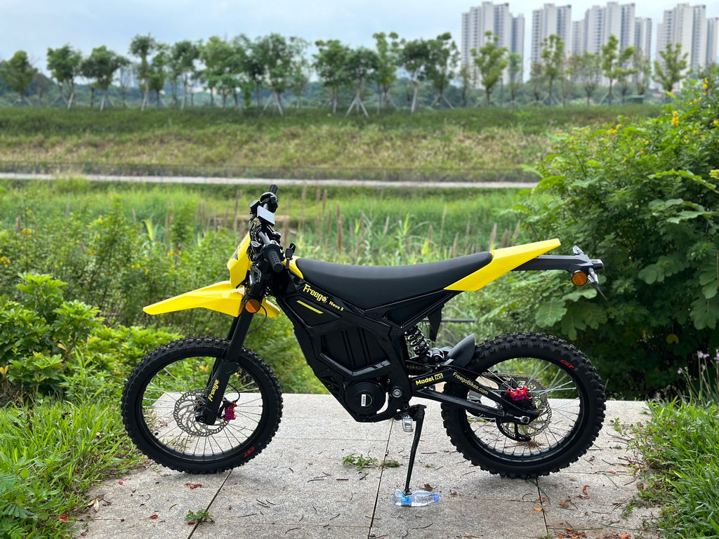 Freego 8000W Electric Dirt Bike 72V 40Ah Mid Drive Off Road Electric Motorcycle 53MPH Adult Ebike 19/18 Tires + 2 Year Warranty