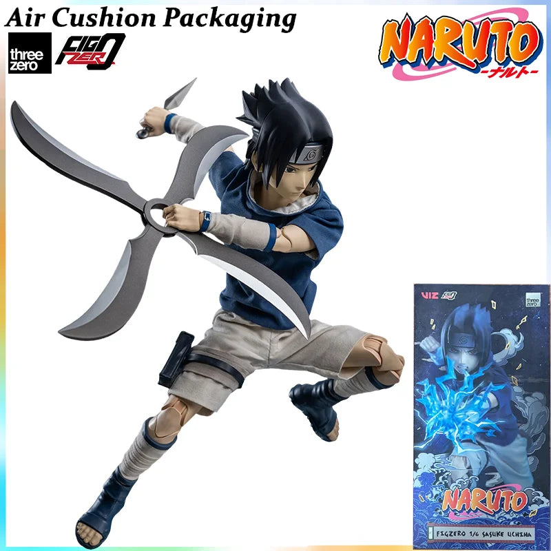 Threezero Genuine FigZero Series Naruto Uzumaki Kakashi Hatake Uchiha Sasuke Japanese Anime 1/6 Scale Action Figures Model Toys