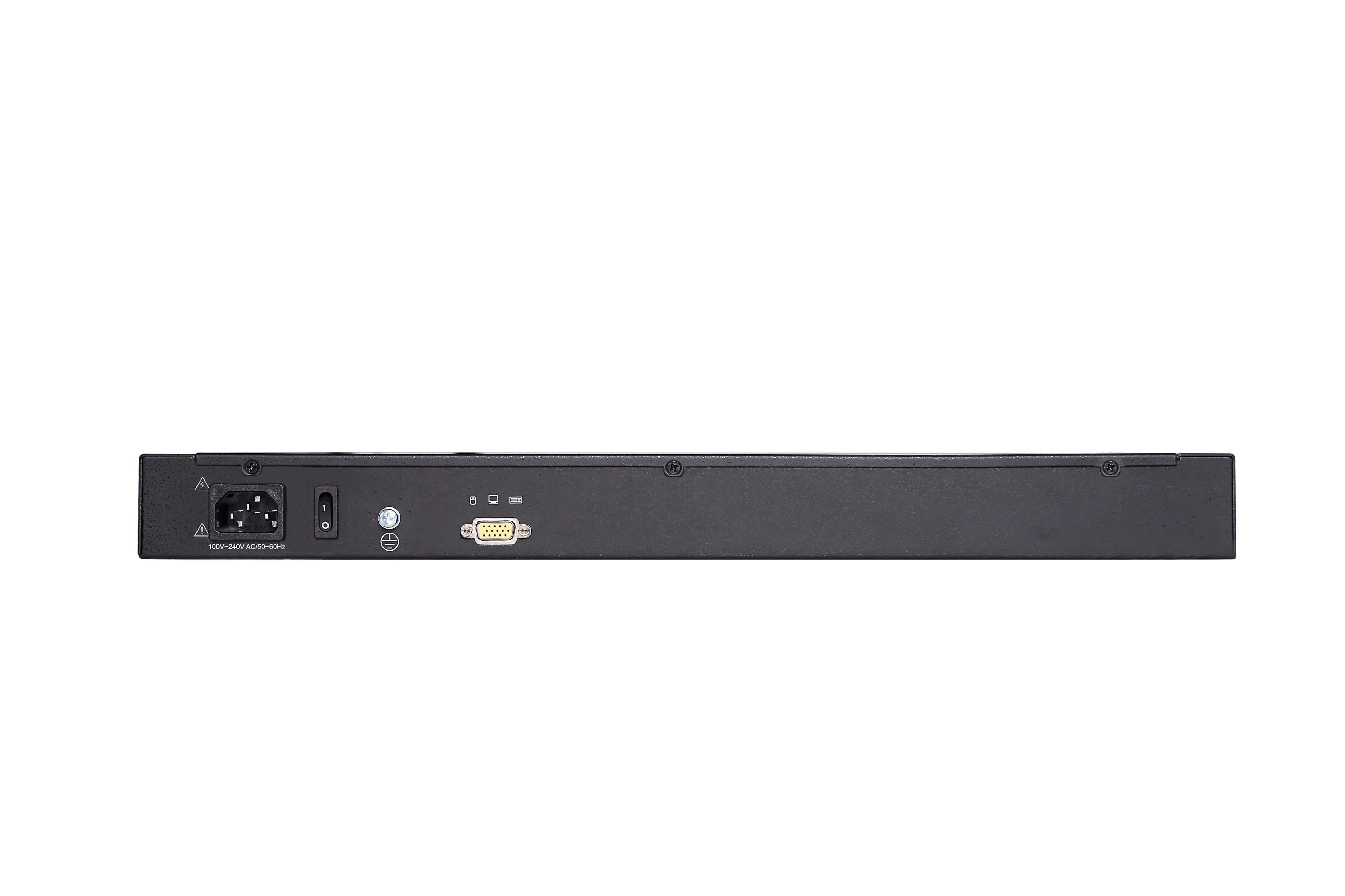 2026 17.3" 1U LED KVM Console 16 Port+16 Pack Cables, Jamanet Rack KVM Console Drawer, 17.3 Inch LCD KVM Switch Wireless
