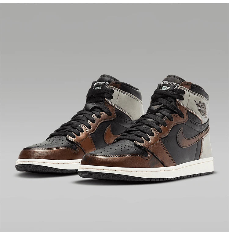 Nike Authentic AIR JORDAN 1 Men's High-Top Basketball Shoes 555088-033