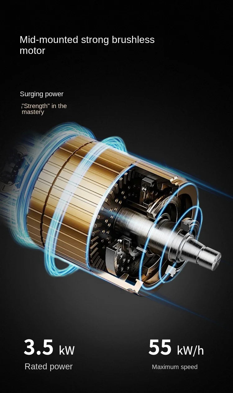 High-Power 60V 6000W Electric Mountain Bike Central Motor Mid-Drive Lithium Long-Endurance Off-Road Vehicle For Cross-Border Use