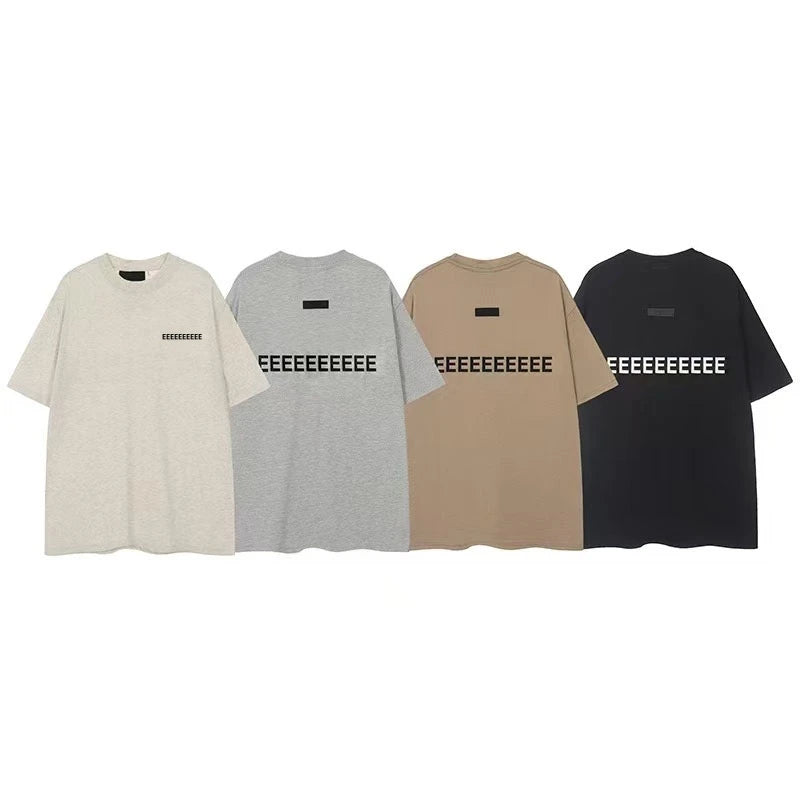FW25 Double Line Jogging Set Men's Hoodies Luxury Design Front and Rear Silicone Letter Hoodies High Street Couple Pullover Set