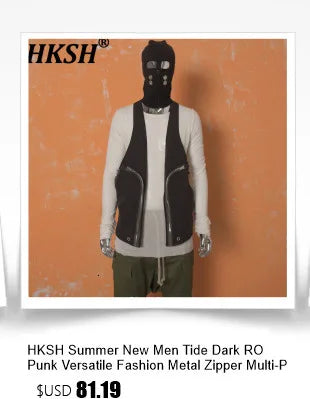 HKSH Original Niche Design Spring Summer Men Floral Casual Pants Simple Light Luxury Waste Land Women Chic Ins Punk Vibe HK22699