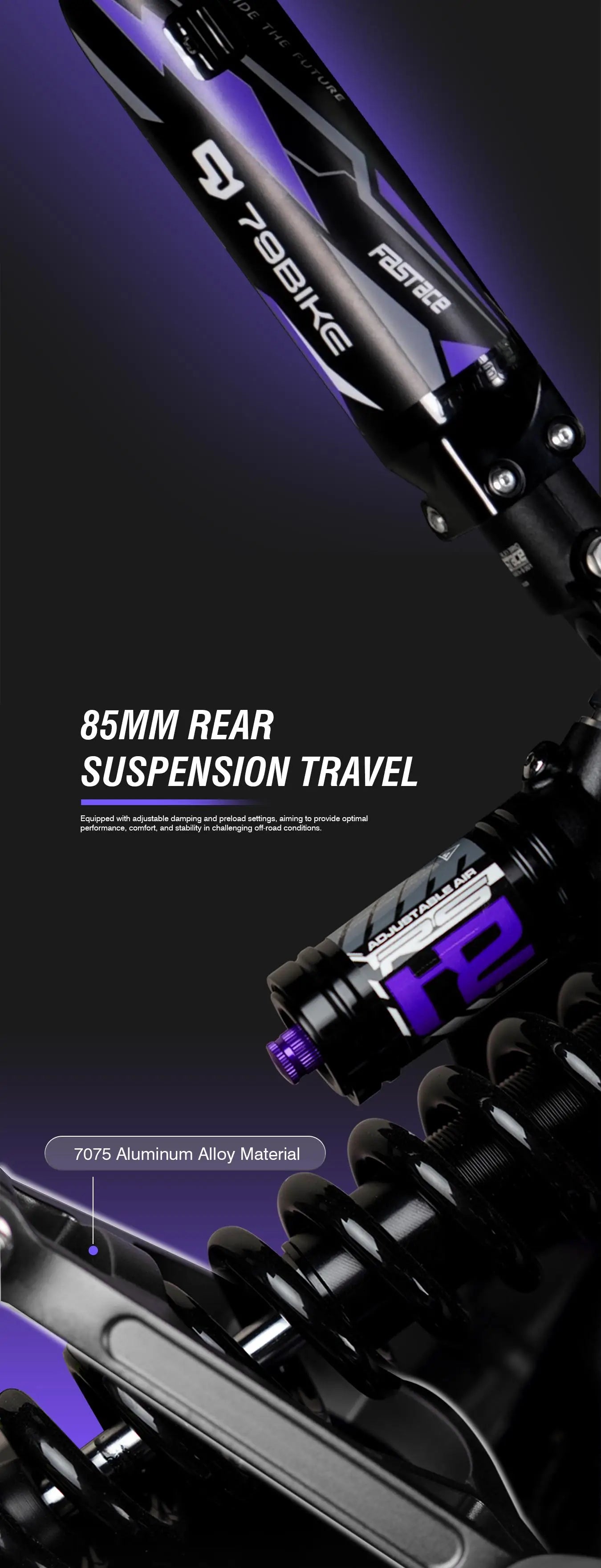 ATV&UTV79Bike Falcon Pro All-terrain Electric Dirt Bike Full Suspension 72V 10000W Off Road Electric Motorbike Mid Dive Motor ZX