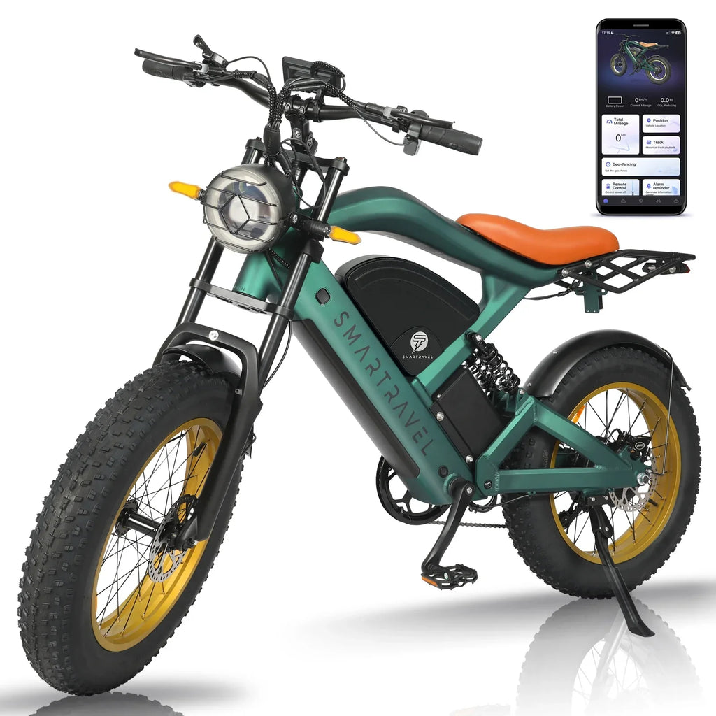 Snow Electric Bicycle 1200W Motor 48V20AH Battery 20*4.0 Tires Mountain Electric Bike 52KM/H Urban E-Bike electric motorcycle