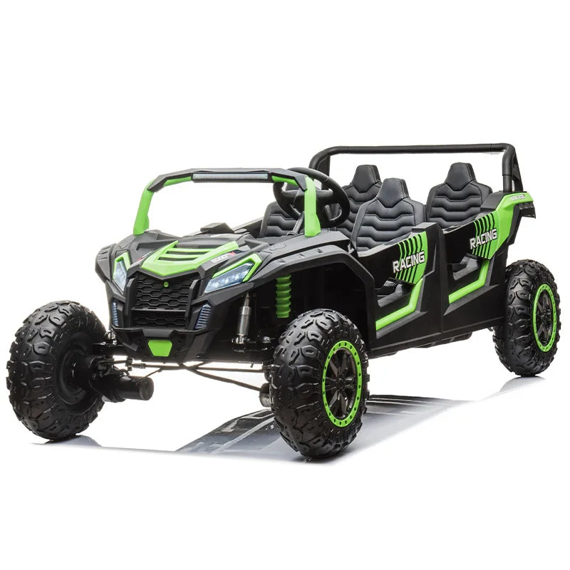 Children's electric four-wheeler can seat adult four-seater inflatable tire parent-child toy car
