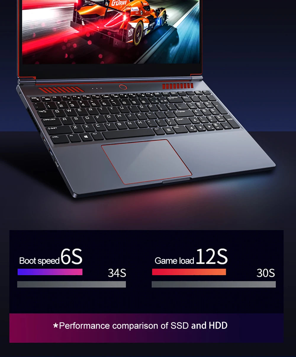 16.1 Inch Gaming Laptop RTX4050 6G Intel Core i9-13900HK Windows11 RAM Max 64GB DDR5 2*M.2 NVME 2TB SSD WiFi Office Notebook