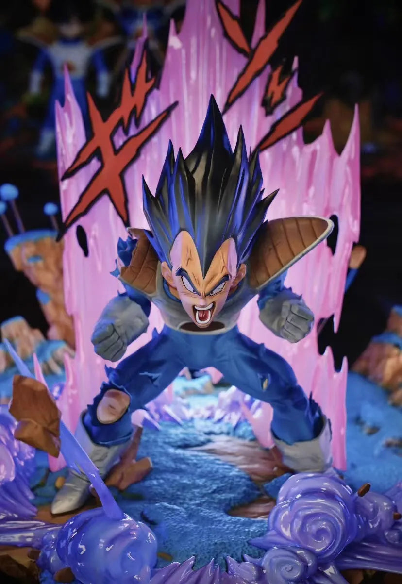 1/6 Dragon Ball Anime Figure Vegeta Fast Break Perimeter Resin Model Statue Desktop Decoration Ornaments Kids Christmas Gift Toy