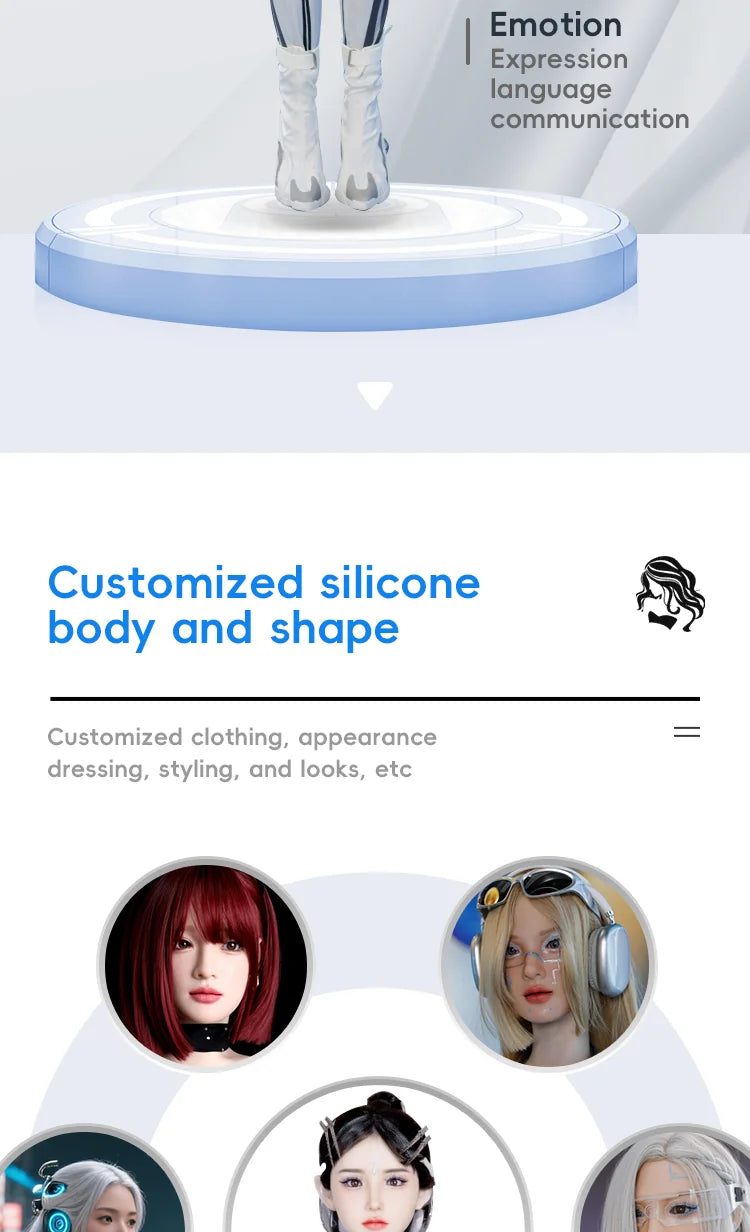 2026 Hot Selling-Bionic Humanoid Robot Can Customize Face, Facial Expressions, Movements, Body Movements and Welcome Robots.