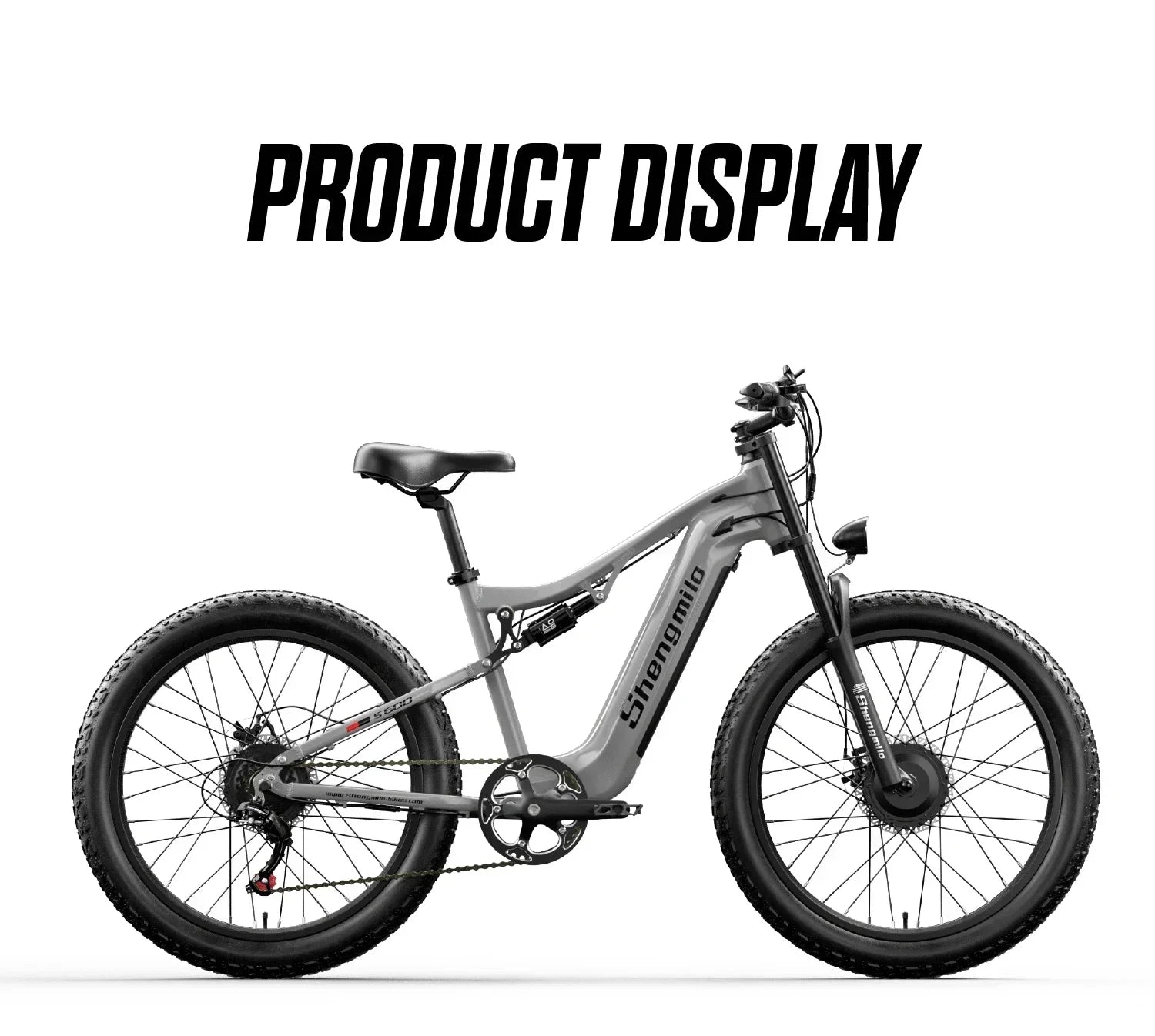 Shengmilo S600 Electric Bicycle 2000W dual motor 48V 35AH Dual batteries electric bike 50km/h 26 Inch tire off road Beach E-bike