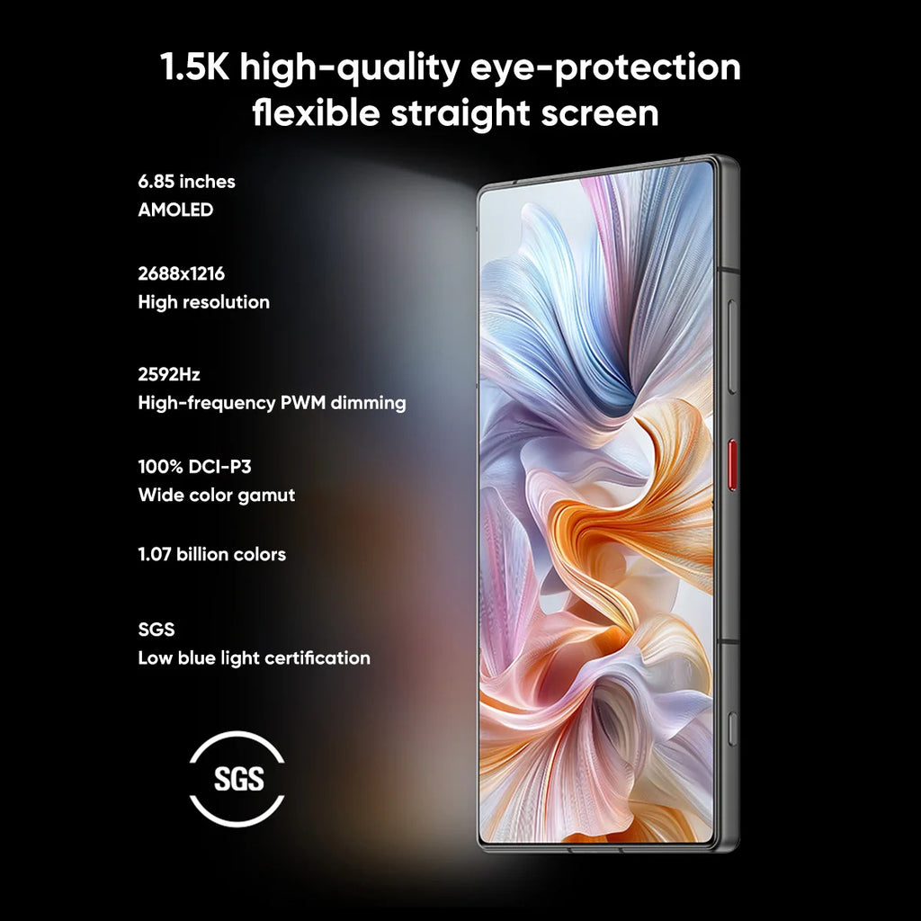 Nubia Z70S Ultra Global Edition Snapdragon 8 Elite 6.85-inch 1.5K 144Hz OLED 6600mAh 80W 64MP+50MP IP69