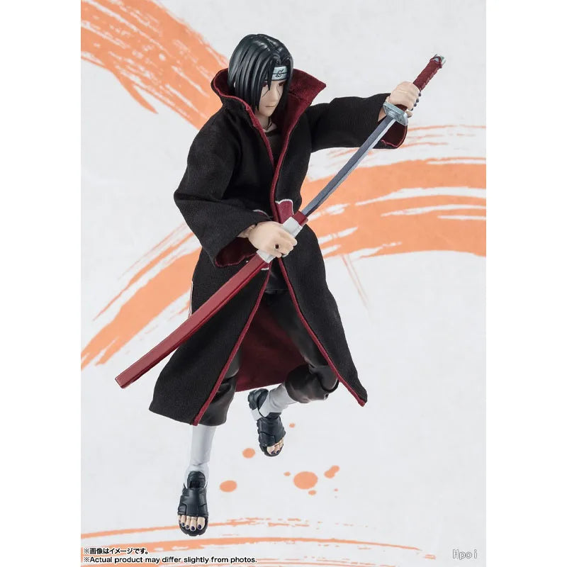 Bandai Original Genuine Figure Naruto Model Kit SHF Uchiha Itachi NarutoP99 Collection Action Figure Model for Kids Toys Gifts