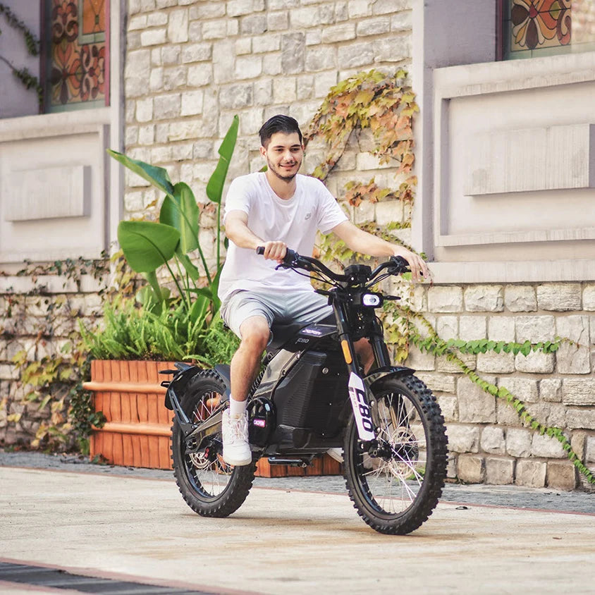 CAOFEN F80 electric motorcycle two-wheel off-road road electric bike 72v48ah Maximum power 8000w Medium motor direct ebike