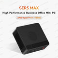 Ryzen 7 7735HS Mini PC, SER5 Max with 24GB LPDDR5 & 1TB PCIe SSD, WiFi 6 BT5.2, Triple 4K Display via HDMI/DP/USB-C